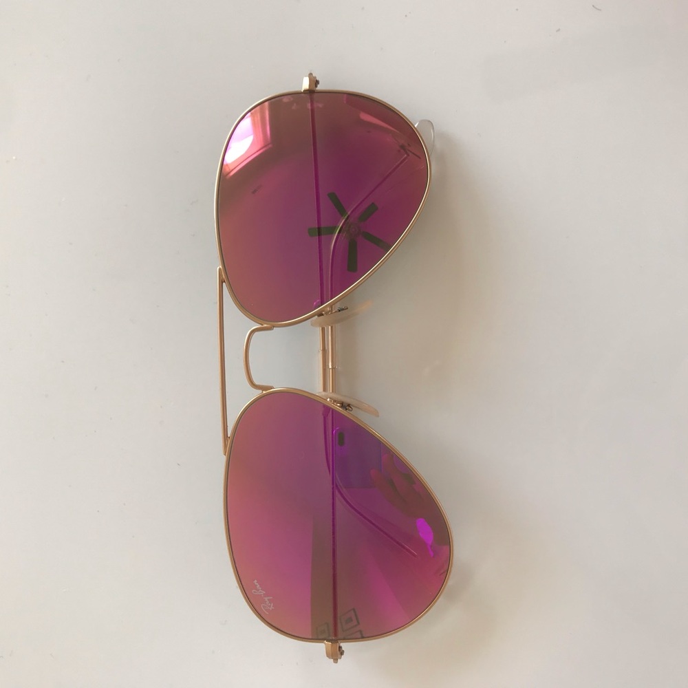 Pink aviator ray bans